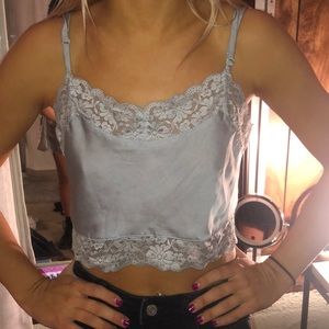 Blue brandy lace tank